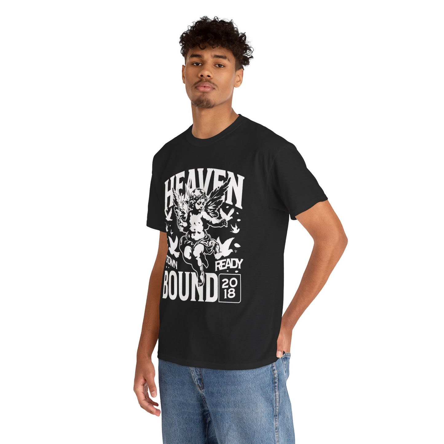 Heaven Bound  — Cherub Graphic 'Crown Ready' Shirt