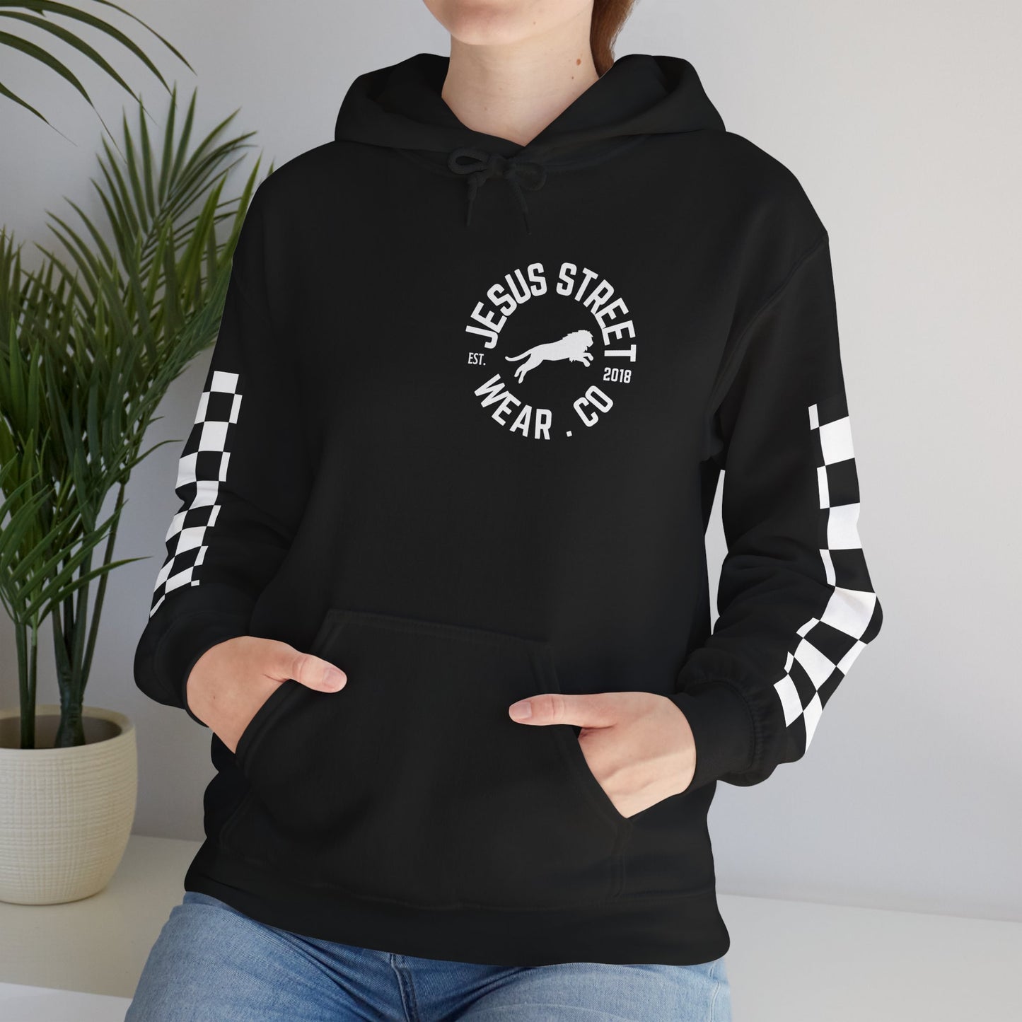 JESUS STREETWEAR HOODIE BLACK