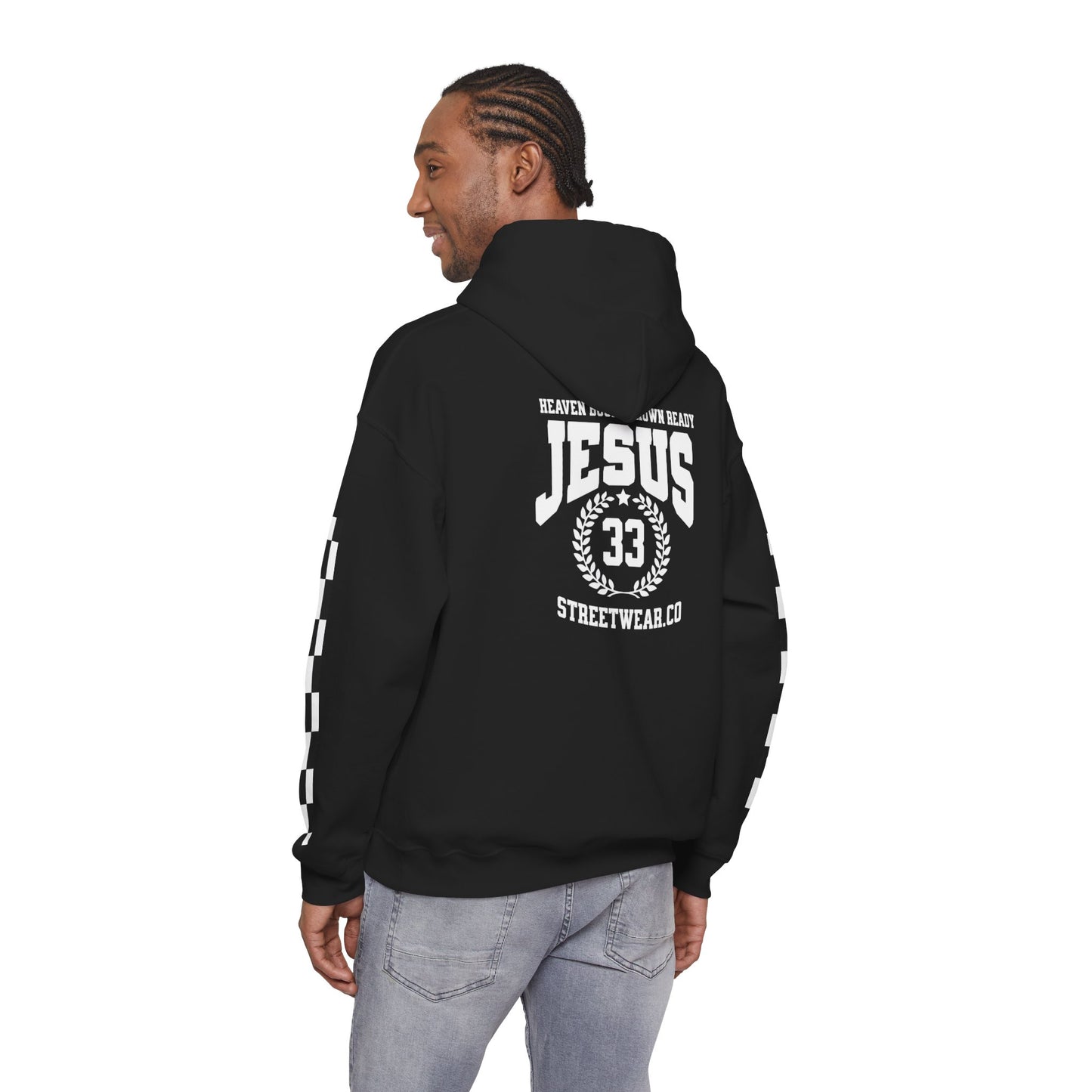 JESUS STREETWEAR HOODIE BLACK