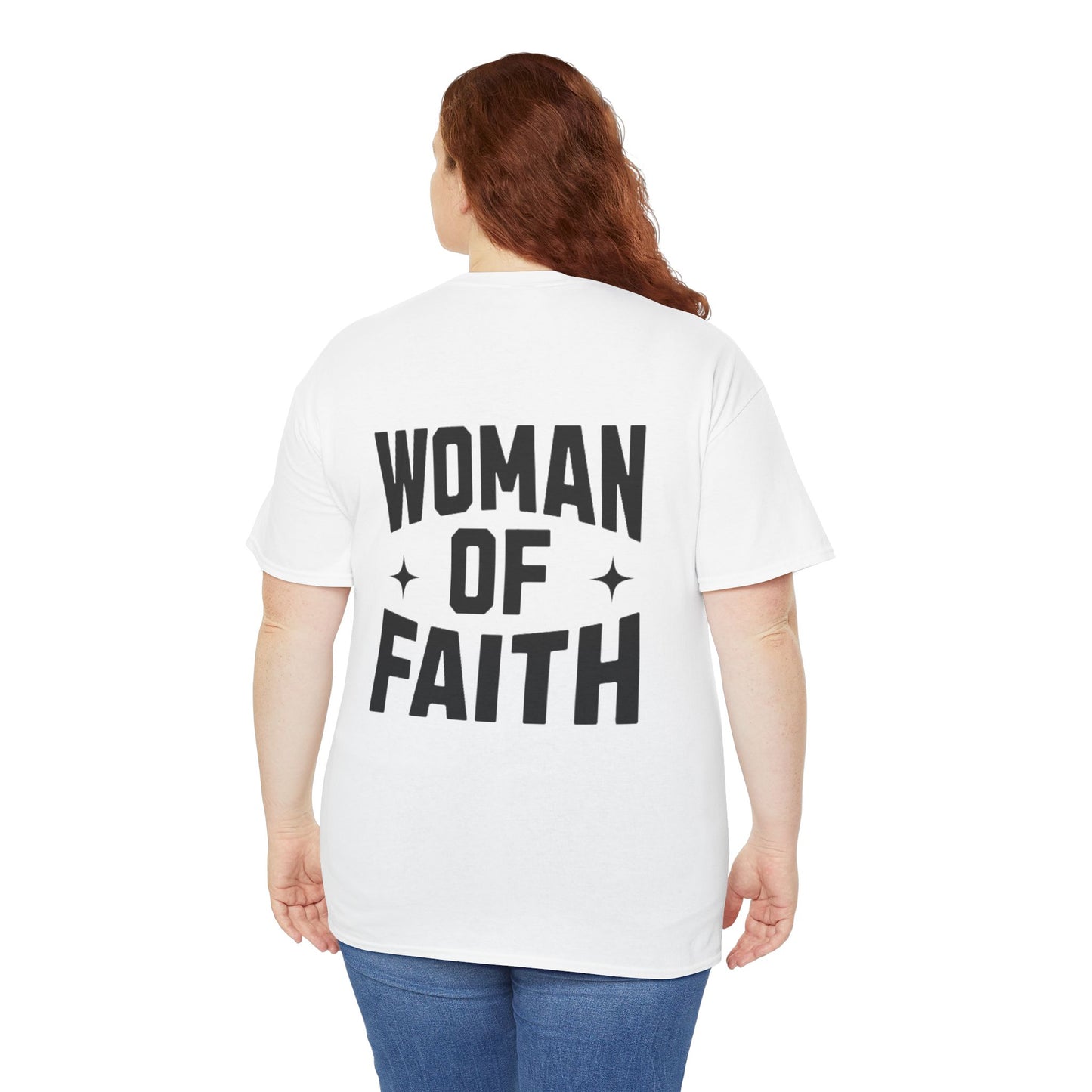 WOMEN OF FAITH-TEE (WHITE/BLACK)
