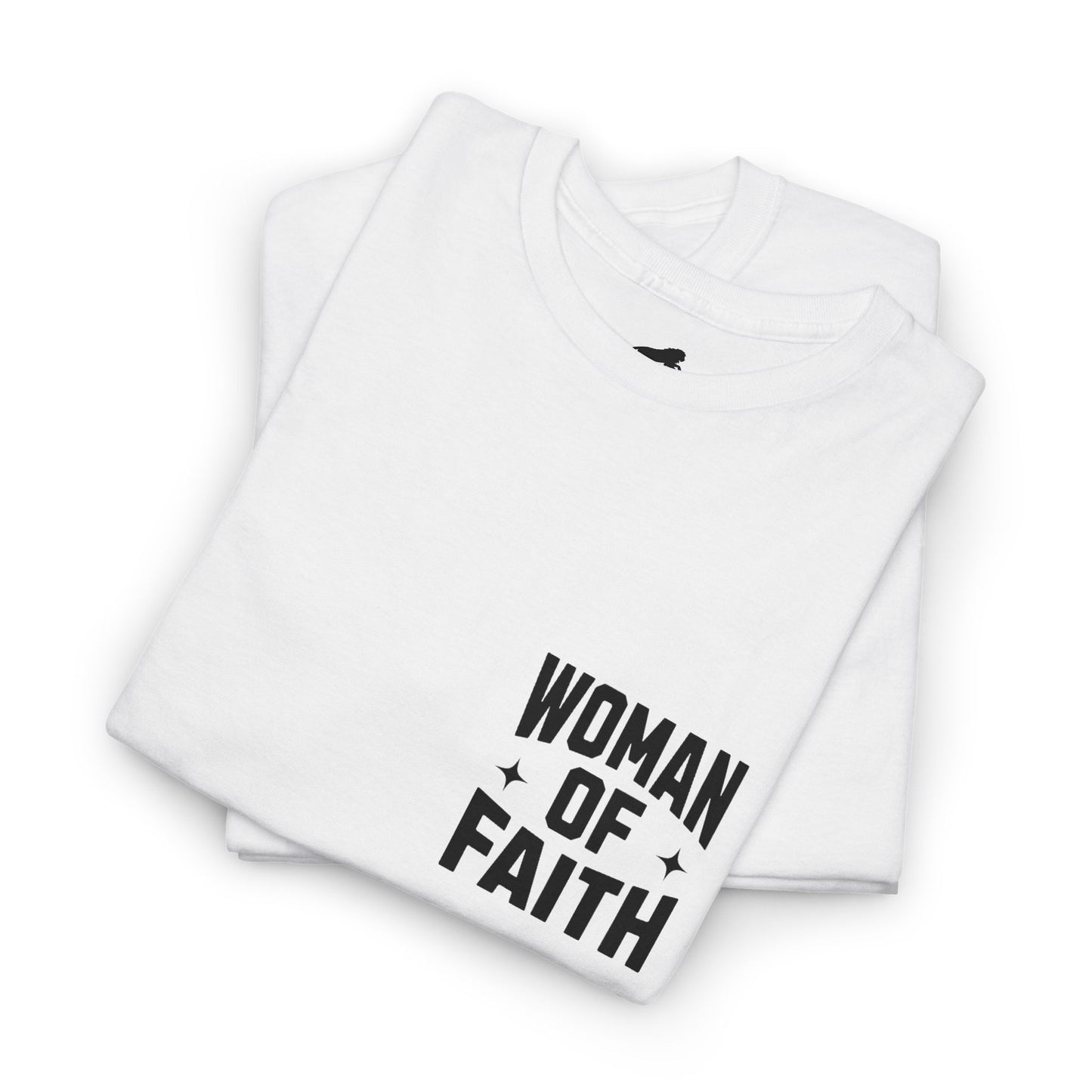 WOMEN OF FAITH-TEE (WHITE/BLACK)