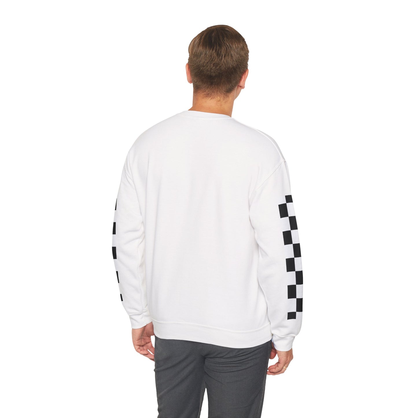 Heaven Bound Checkered Crewneck Sweatshirt