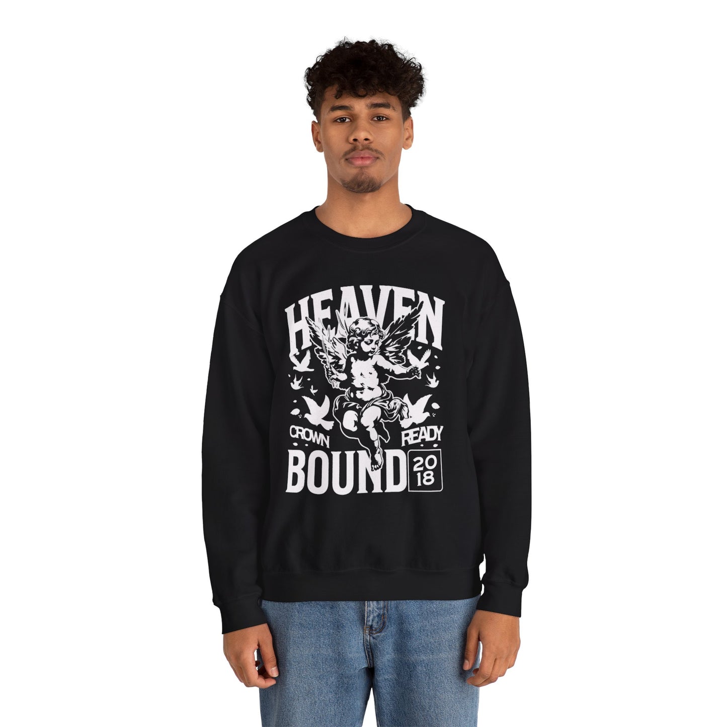 Heaven Bound Crewneck BLK