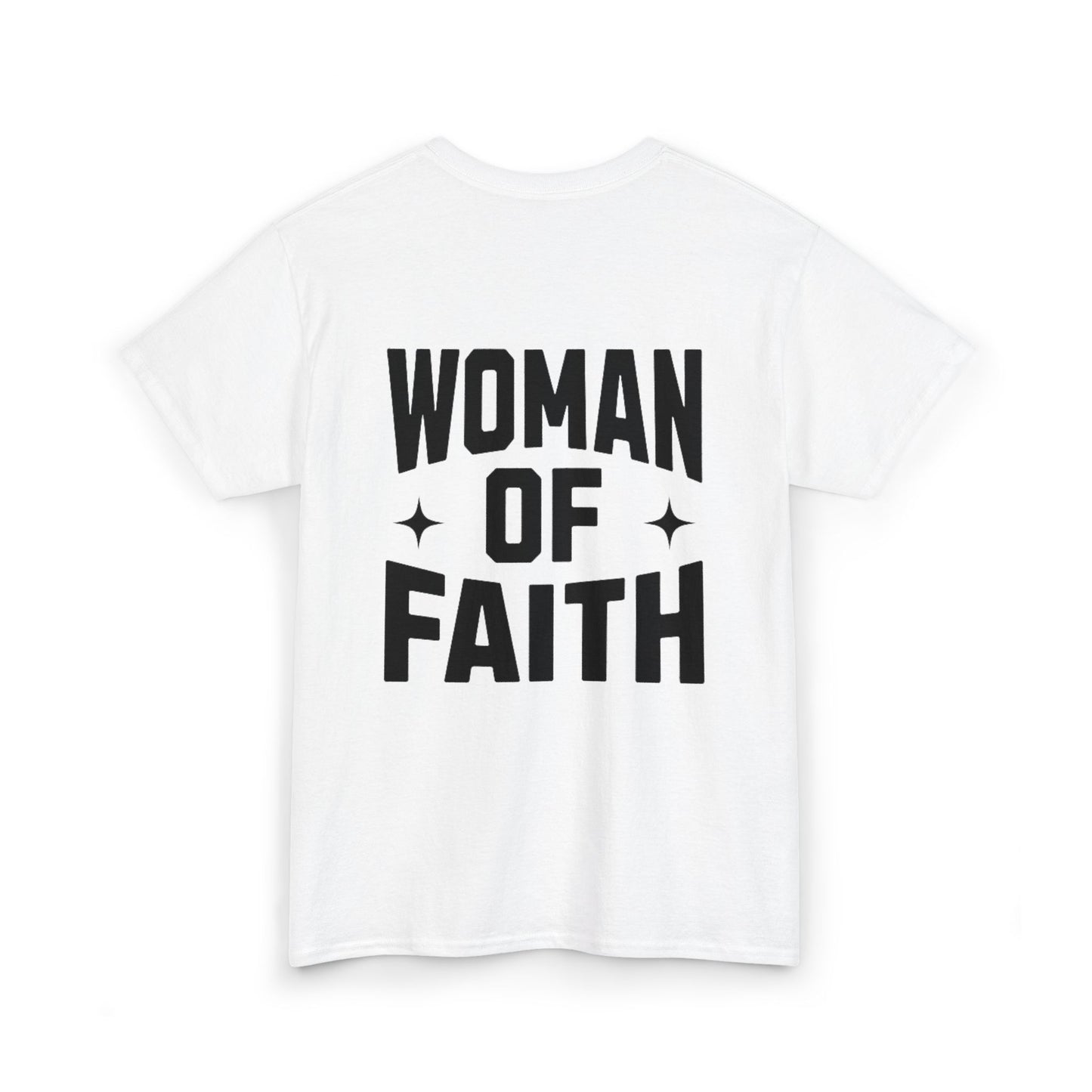 WOMEN OF FAITH-TEE (WHITE/BLACK)
