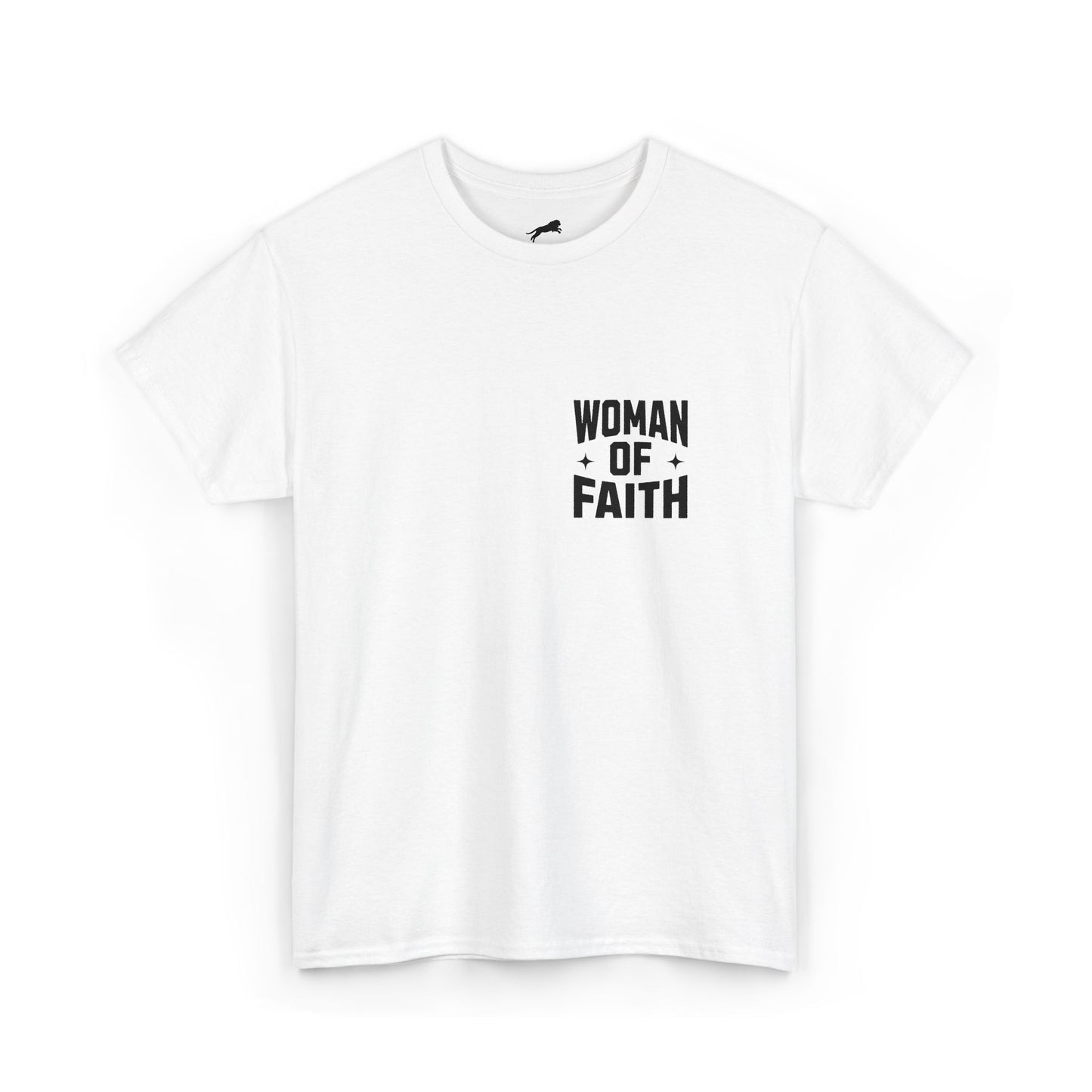 WOMEN OF FAITH-TEE (WHITE/BLACK)