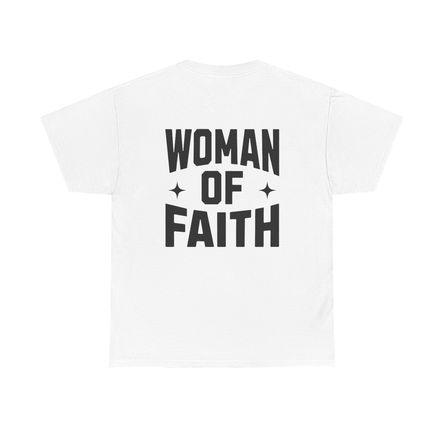 WOMEN OF FAITH-TEE (WHITE/BLACK)