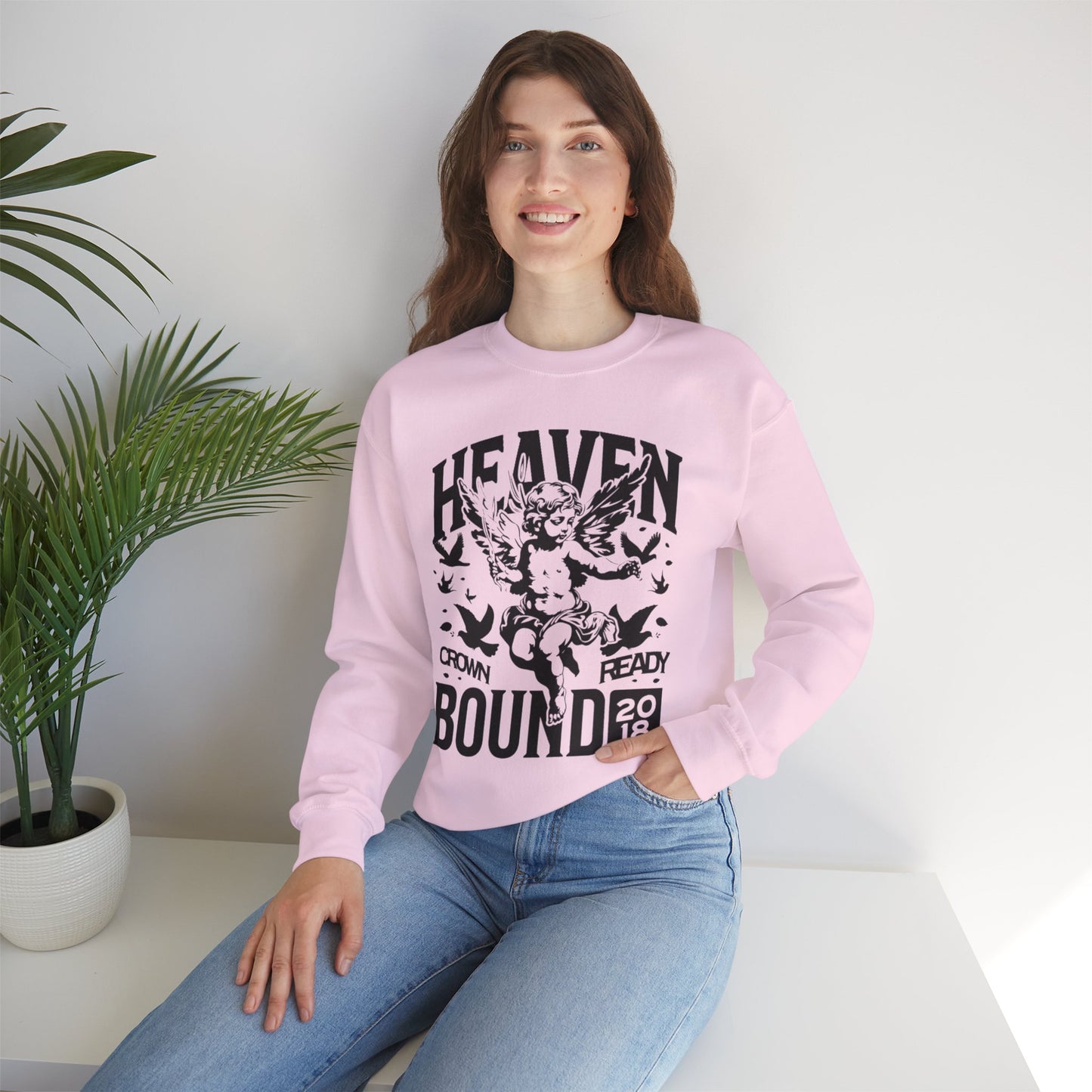 'Heaven Bound' Crewneck Cherub