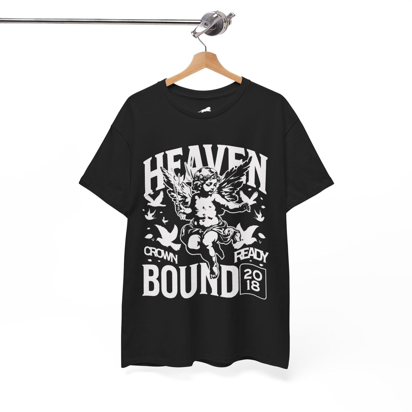 Heaven Bound  — Cherub Graphic 'Crown Ready' Shirt