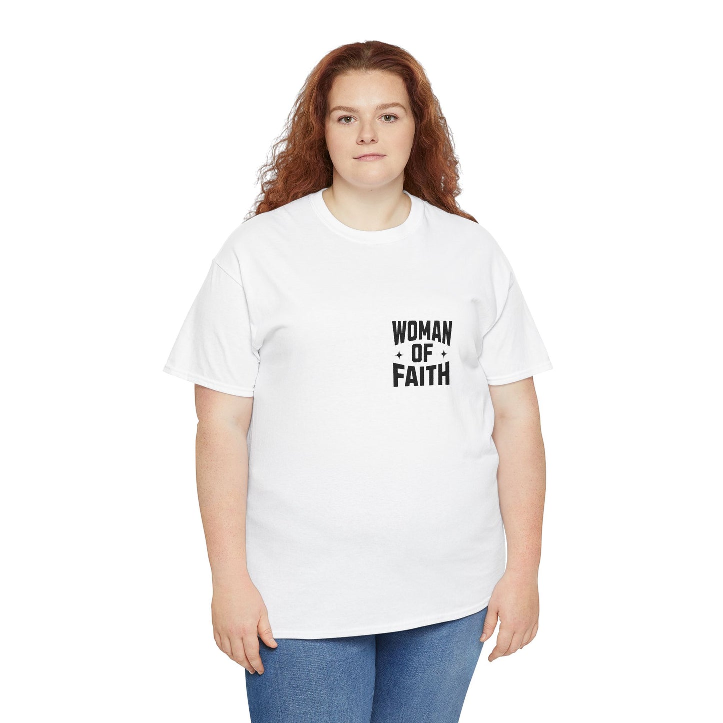 WOMEN OF FAITH-TEE (WHITE/BLACK)