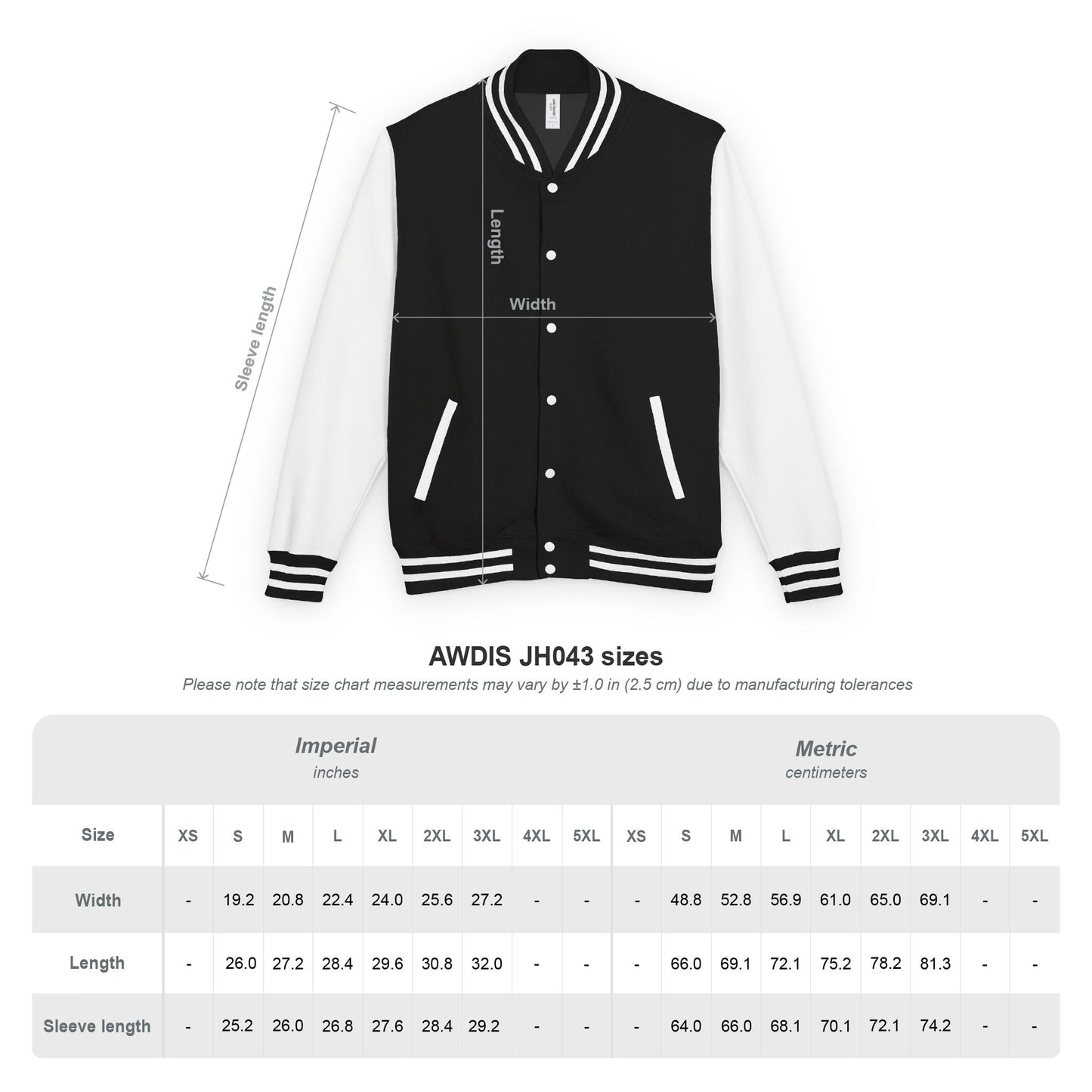 JESUS STREETWEARCO UNIVERSITY- JACKET (BLACK/WHITE)